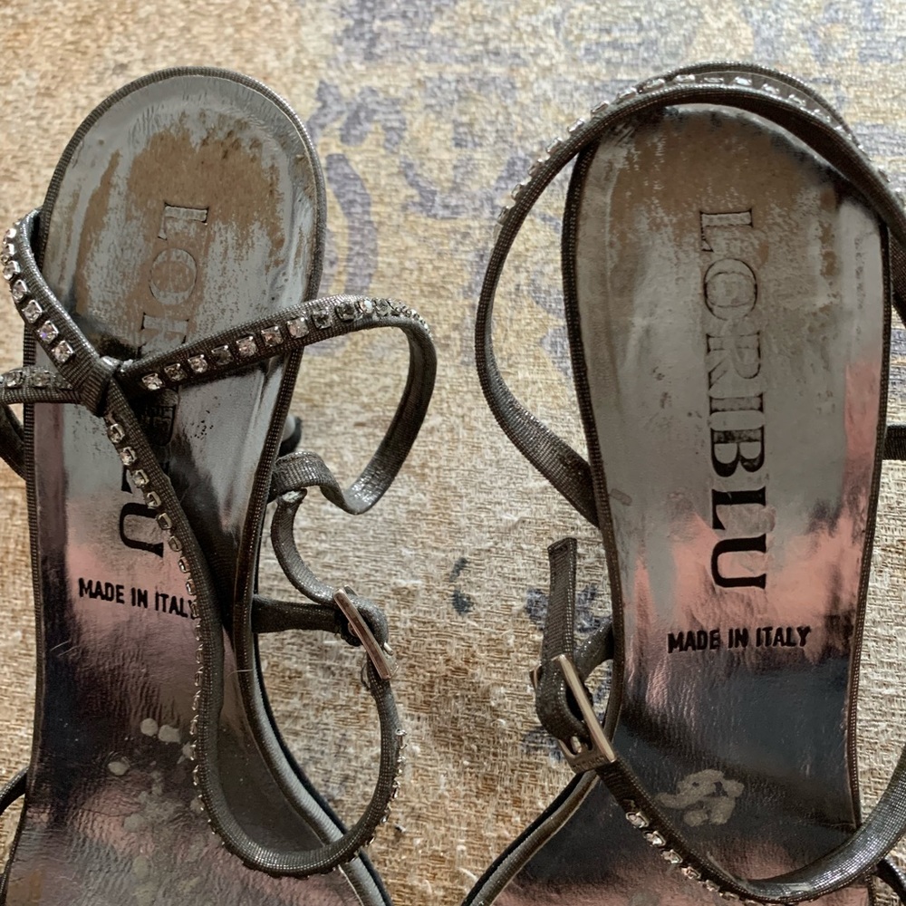 Loriblu made In Italy crystal strap sandals size 39 - Picture 9 of 15